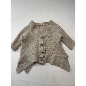 Wool Cotton Cardigan Anthropologie Moth Small Boho